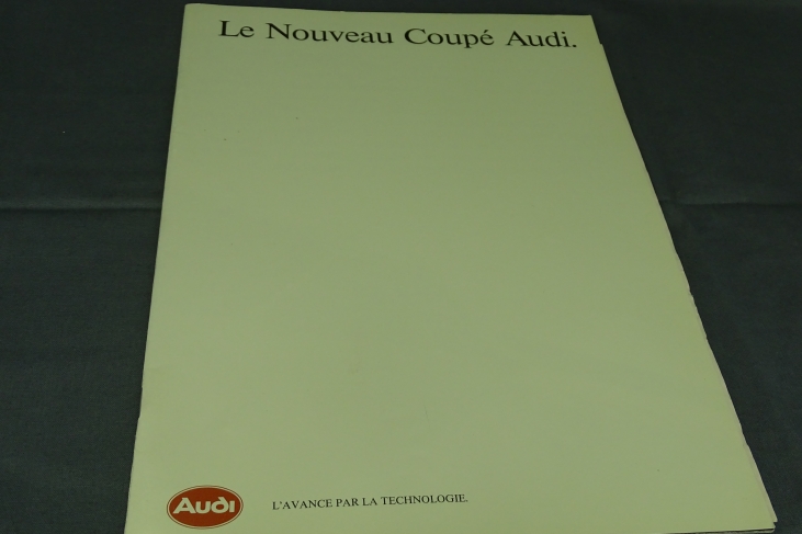 Folder Le Nouveau Coupé Audi Frans 1990