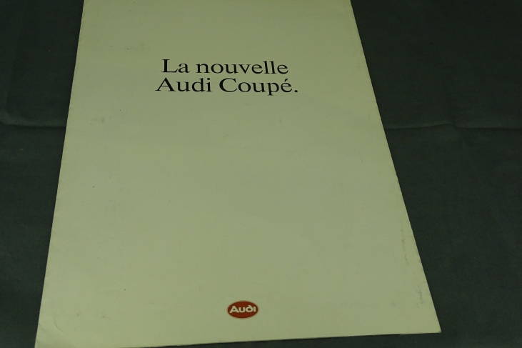 Folder La Nouvelle Audi Coupé Frans 1988