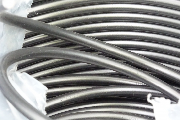 Bougiekabel zwart per meter