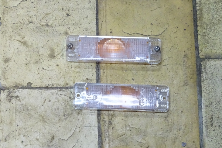 Knipperlichtglas set wit Vw Golf 1